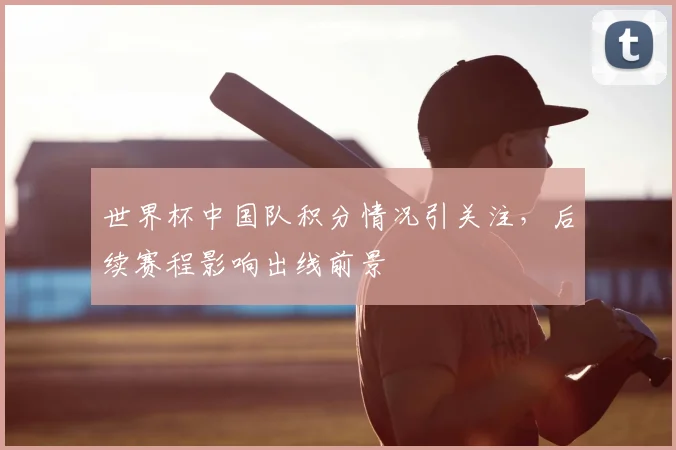 世界杯中国队积分情况引关注,后续赛程影响出线前景